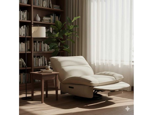 Relaxstoel met wiegend schommelen, 360° draaibaar - afbeelding 6 van  9