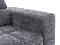 Relaxte hoekbank links met elektrisch verschuifbare zitting in antraciet stof - afbeelding 10 van  11