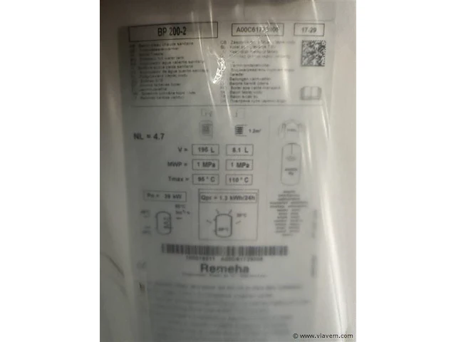 Remeha warmwaterboiler - afbeelding 2 van  3