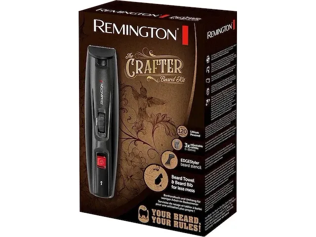 Remington mb4050 baardtrimmer zwart - afbeelding 1 van  4