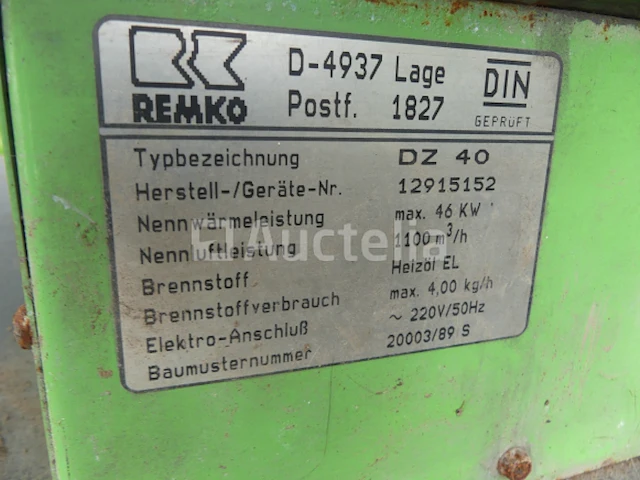 Remko dz40 warmtekanon - afbeelding 4 van  8