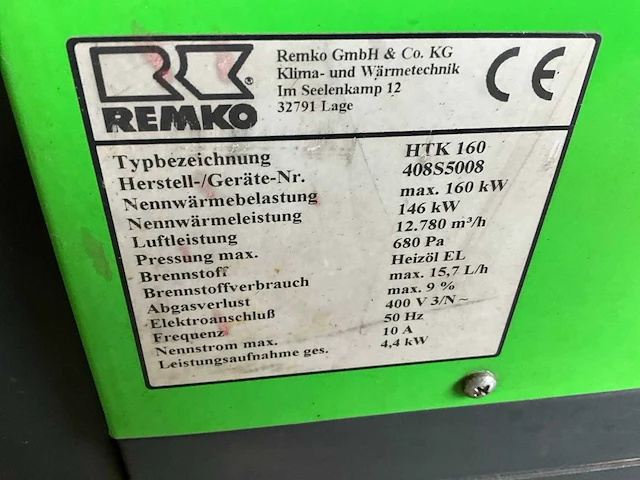Remko htk160 noodverwarming - afbeelding 6 van  6
