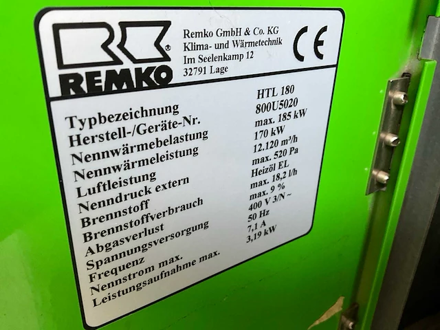 Remko htl180 noodverwarming - afbeelding 6 van  7