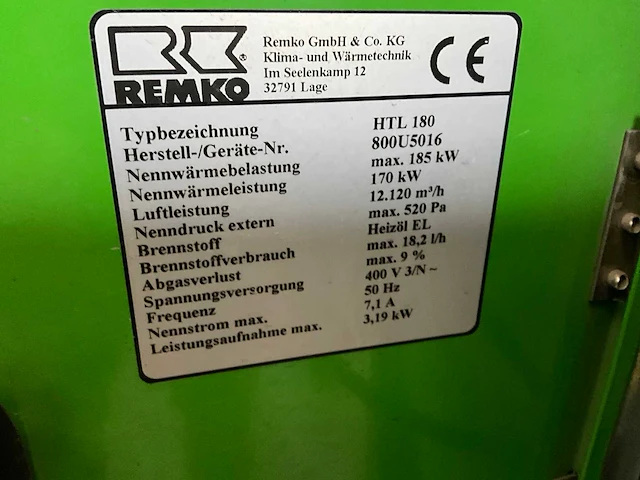 Remko htl180 noodverwarming - afbeelding 9 van  9