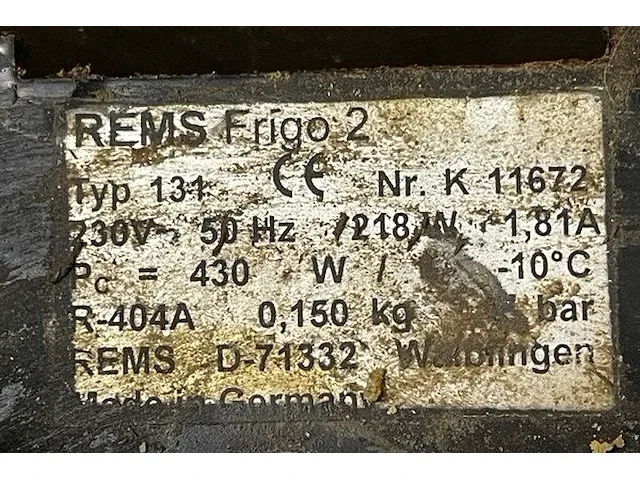 Rems frigo 2 pipe freezer - afbeelding 7 van  7