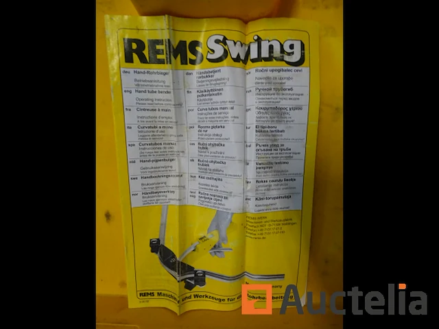 Rems swing handbuigmachine in een koffer - afbeelding 3 van  5