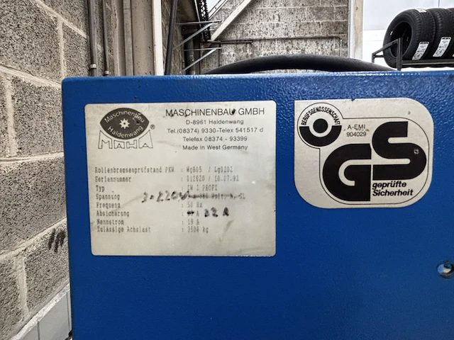 Remtestbank maha iw 2 profi 1992 - afbeelding 5 van  9