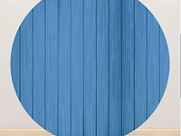 Renaiss 2x2m ballonbooghoes, retro marine blauw houten bord ronde achtergrond - afbeelding 1 van  4