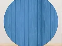 Renaiss 2x2m retro marine blauw houten bord ronde achtergrond - afbeelding 1 van  2