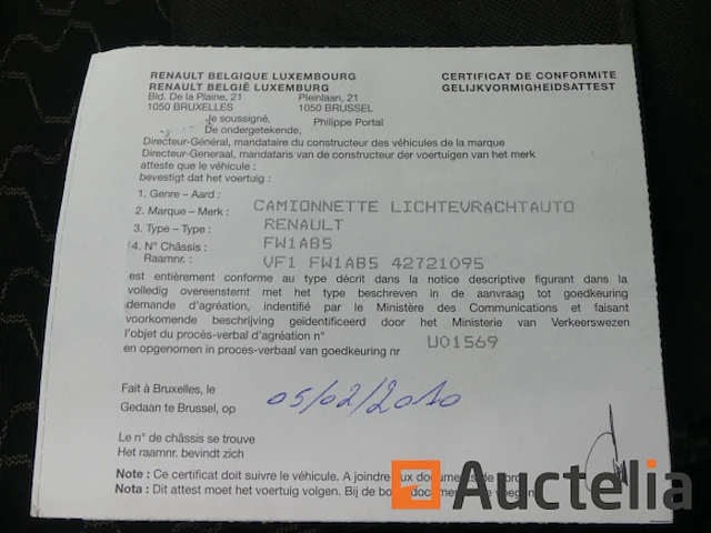 Renault kangoo bedrijfswagen (2010-97.280 km)[9430-009] - afbeelding 10 van  36