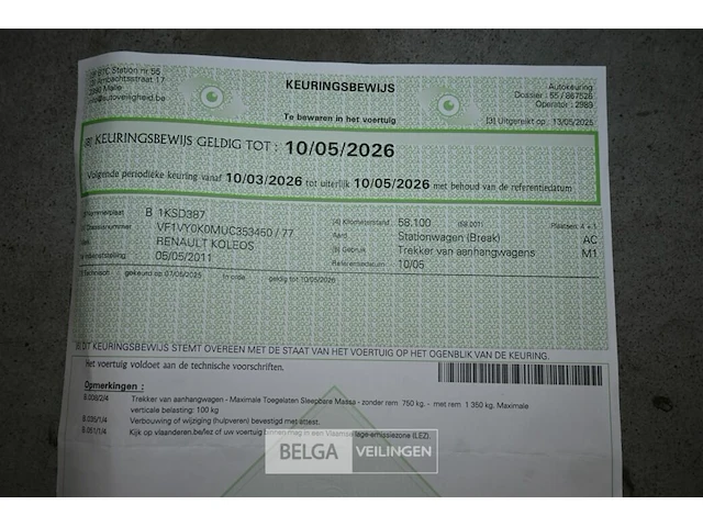Renault koleos stationwagen (break) - afbeelding 10 van  25