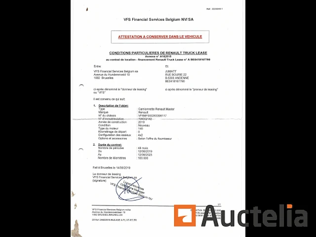 Renault master bestelwagen - chassis n°vf6mf000263398117 - afbeelding 8 van  19