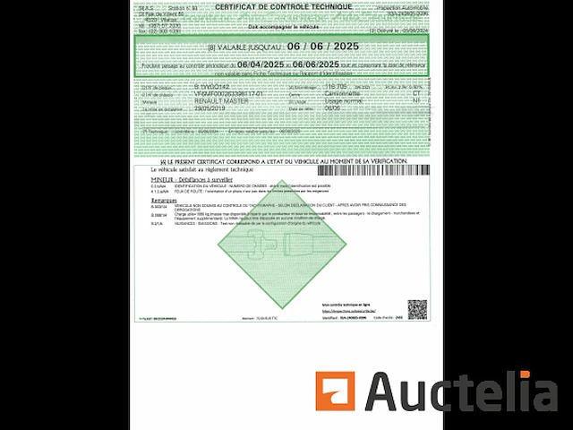Renault master bestelwagen - chassis n°vf6mf000263398117 - afbeelding 15 van  19