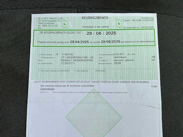 Renault megane scenic uit 2011 - afbeelding 64 van  69