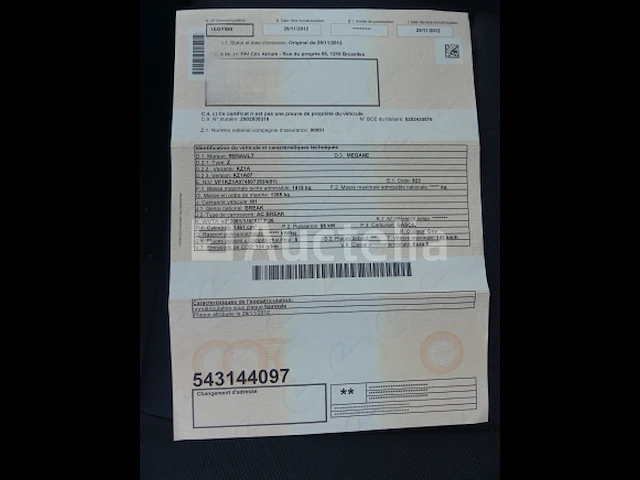 Renault megane stationwagen (2012-11.926 km) - vin vf1kz1a0748073924 - afbeelding 16 van  28