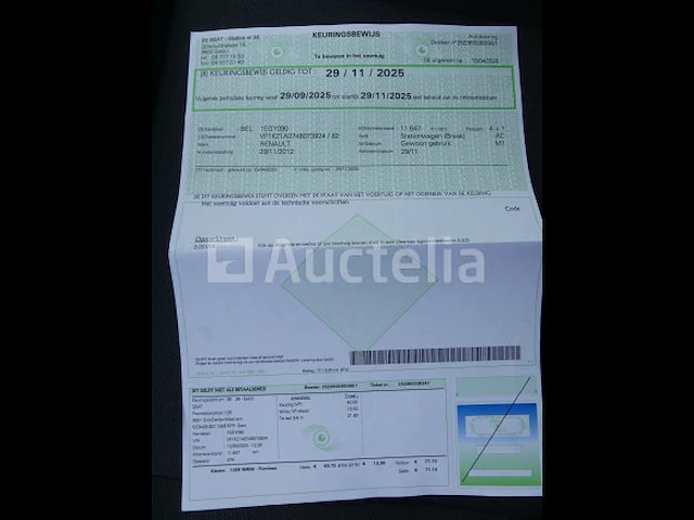 Renault megane stationwagen (2012-11.926 km) - vin vf1kz1a0748073924 - afbeelding 20 van  28