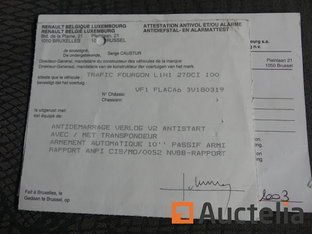 Renault traffic bestelwagen (2003-411.053 km-vin:vf1flaca63v180319) - afbeelding 8 van  23