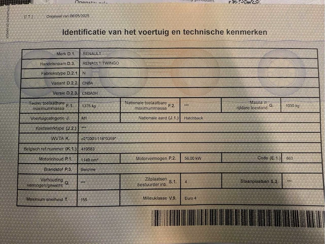 Renault twingo 2009 1.2 - afbeelding 33 van  33