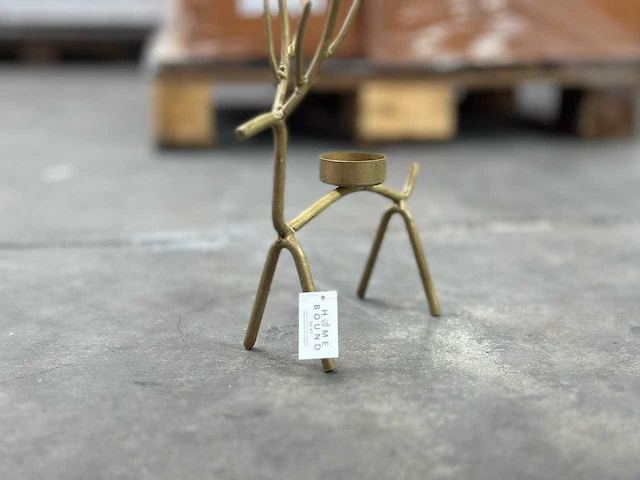 Rendier decoratie waxinelichtje (720x) - afbeelding 3 van  6
