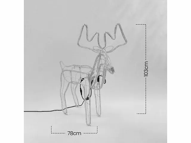 Rendier kerstverlichting - afbeelding 2 van  5