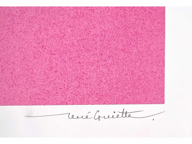 René guiette - abstracte compositie - zeefdruk - afbeelding 3 van  6