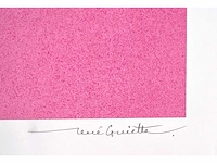 René guiette - abstracte compositie - zeefdruk - afbeelding 3 van  6