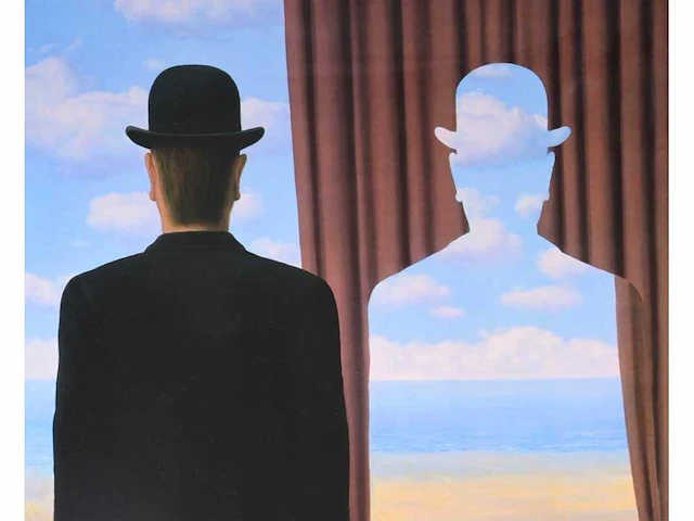 René magritte - décalcomanie - litho - afbeelding 1 van  2