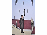 René magritte - golconde - litho - afbeelding 5 van  9
