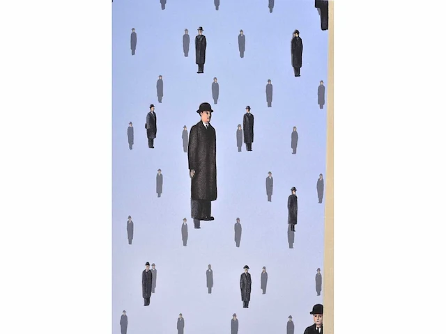 René magritte - golconde - litho - afbeelding 6 van  9