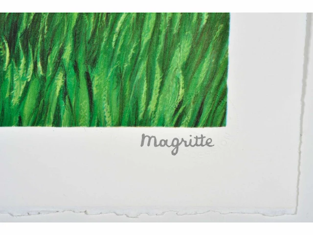 René magritte - la belle captive - litho - afbeelding 3 van  8