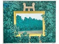 René magritte - la cascade - litho - afbeelding 1 van  10