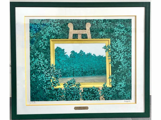 René magritte - la cascade - litho - afbeelding 3 van  10