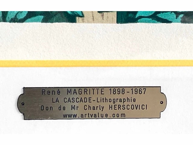 René magritte - la cascade - litho - afbeelding 6 van  10
