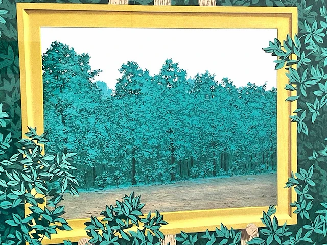 René magritte - la cascade - litho - afbeelding 7 van  10