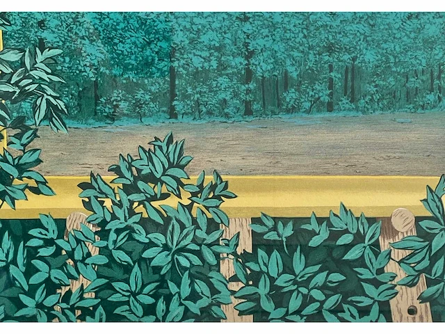René magritte - la cascade - litho - afbeelding 10 van  10