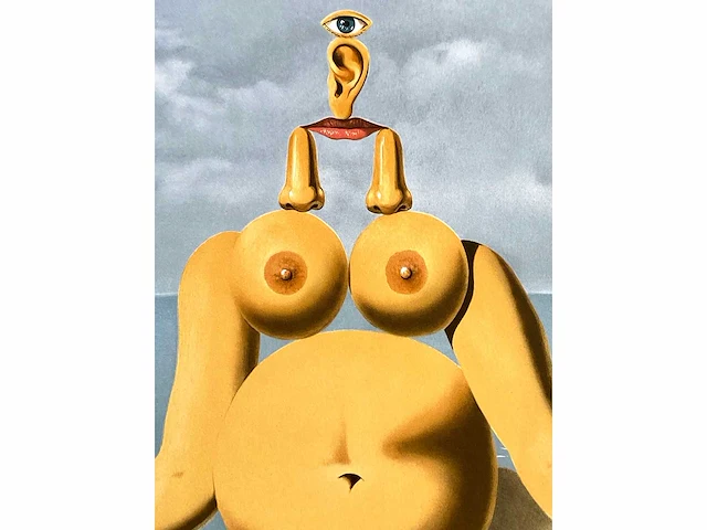 René magritte - la race blanche - litho - afbeelding 5 van  7