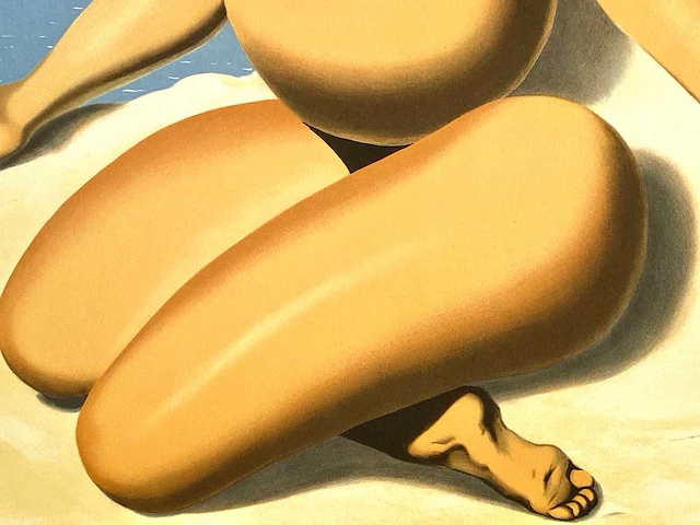 René magritte - la race blanche - litho - afbeelding 6 van  7