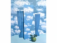 René magritte - le beau monde - litho - afbeelding 1 van  8