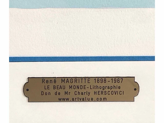 René magritte - le beau monde - litho - afbeelding 4 van  8