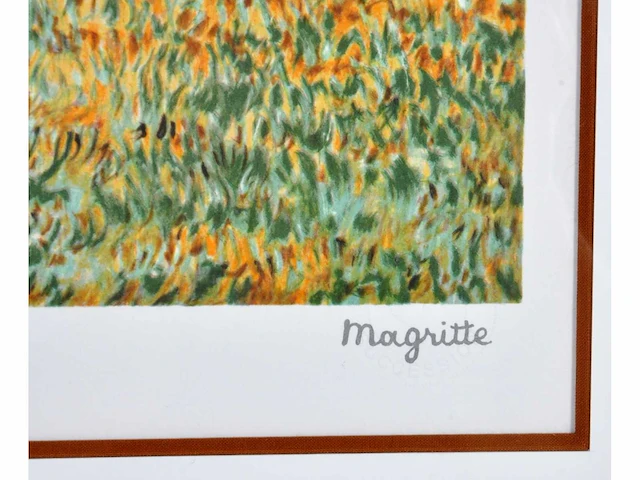 René magritte - le blanc-seing - litho - afbeelding 4 van  10