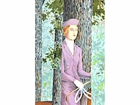 René magritte - le blanc-seing - litho - afbeelding 7 van  10
