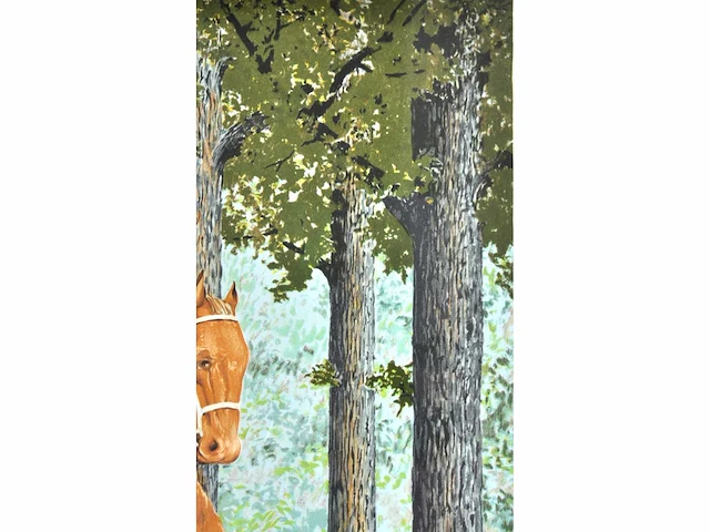 René magritte - le blanc-seing - litho - afbeelding 10 van  10