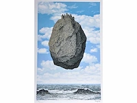 René magritte - le château des pyrenées - litho - afbeelding 1 van  10