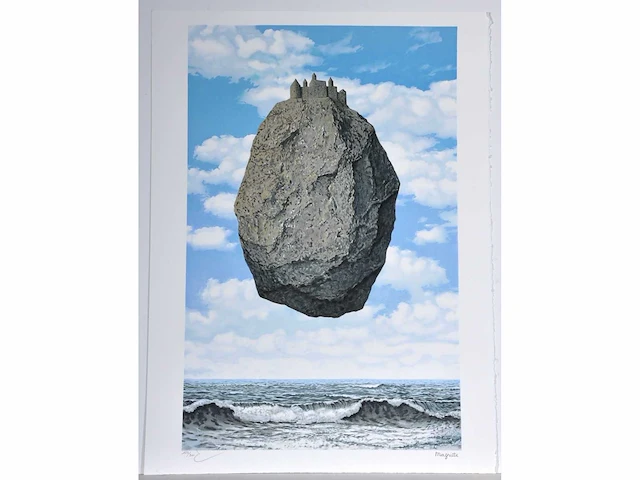 René magritte - le château des pyrenées - litho - afbeelding 3 van  10