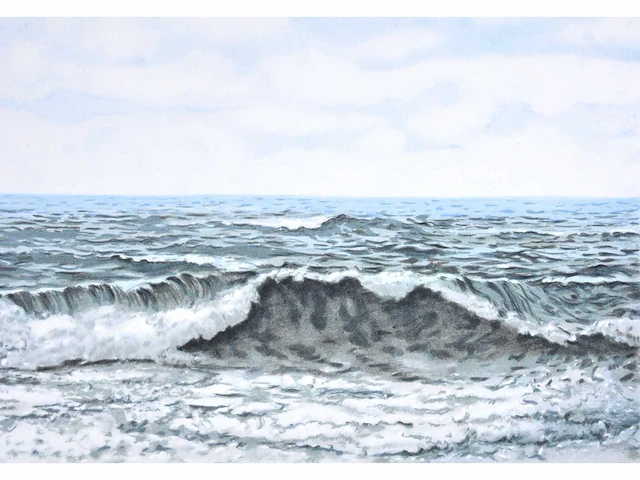René magritte - le château des pyrenées - litho - afbeelding 7 van  10