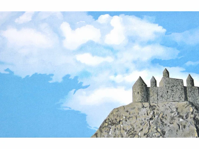 René magritte - le château des pyrenées - litho - afbeelding 10 van  10