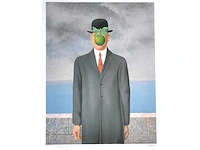 René magritte - le fils de l’homme - litho - inelijst - afbeelding 4 van  11