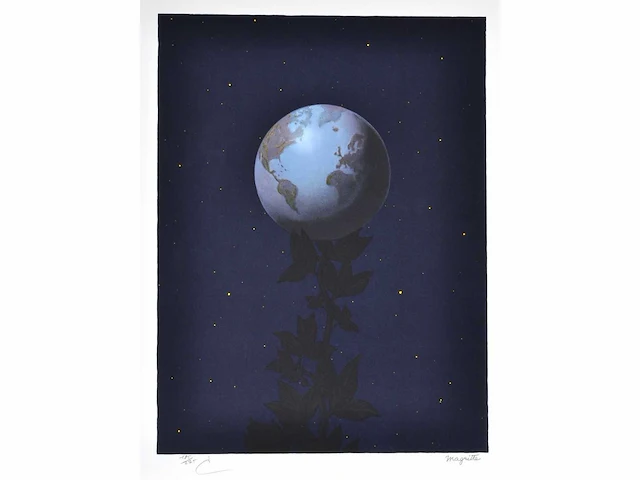 René magritte - le grand style - litho - afbeelding 1 van  6