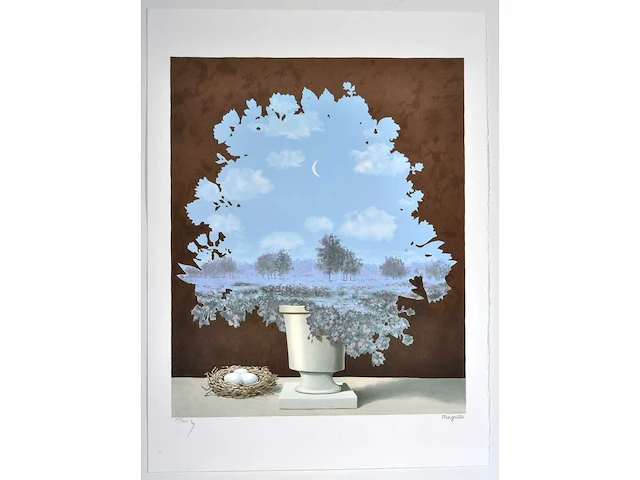 René magritte - le pays des miracles - litho - afbeelding 2 van  7
