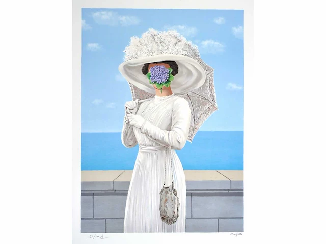 René magritte - le séducteur - litho - afbeelding 1 van  7